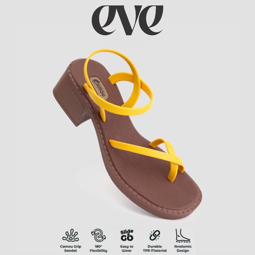 Camou EVE Cider รองเท้าแตะส้นยางกันลื่นที่ทันสมัยของผู้หญิง