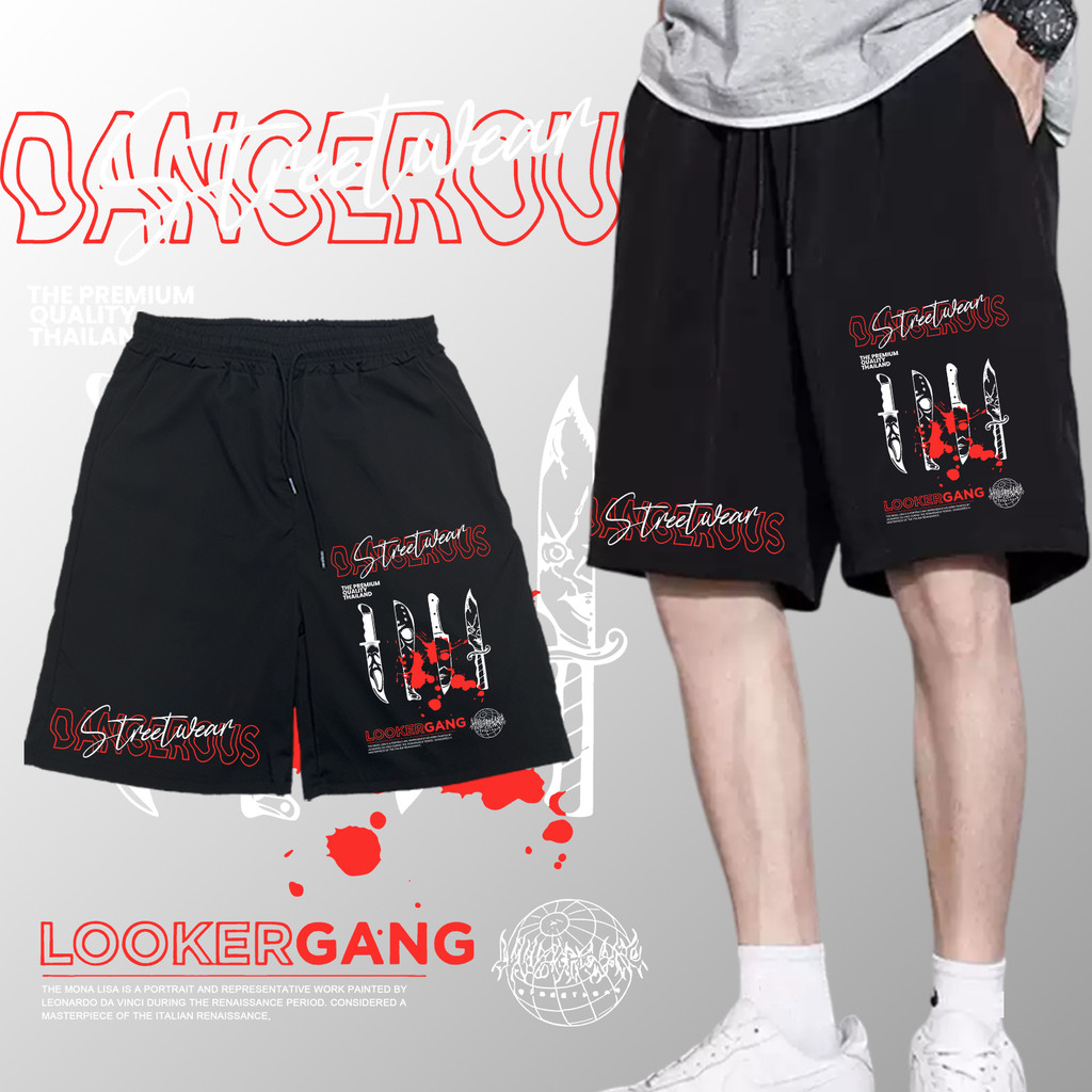 LOOKER GANG - กางเกงขาสั้นสไตล์สตรีทลําลอง #21