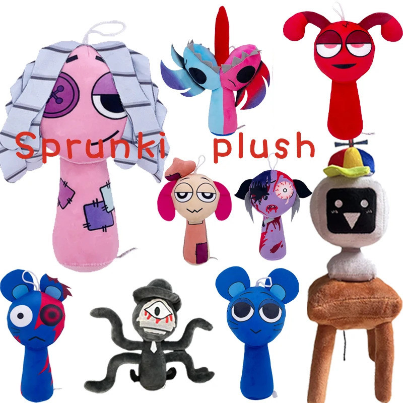Game Plush Sprunki Plush Toys Sprunki Incredibox Plush Doll Sprunki Game Cartoon Kid Birthday Gifts 