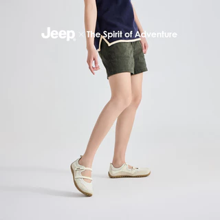 รองเท้าแมรี่เจนแท้จาก JEEP ฤดูใบไม้ผลิฤดูร้อน 2025 รองเท้าลำลองแบนระบายอากาศใหม่