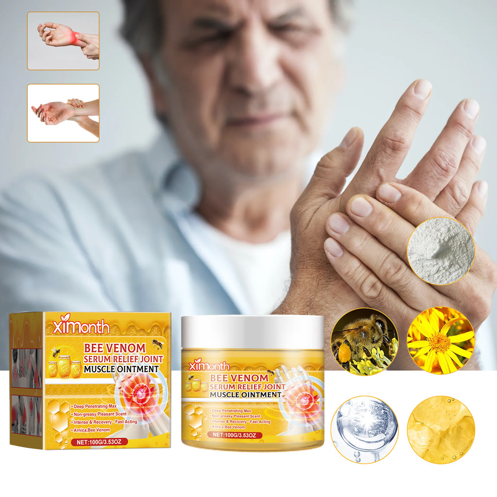 Bee Venom Serum Joint Muscle Ointment ข้อต่อข้อมือกล้ามเนื้อ Sore บวมปูนปลาสเตอร์ทางการแพทย์โรคข้ออั
