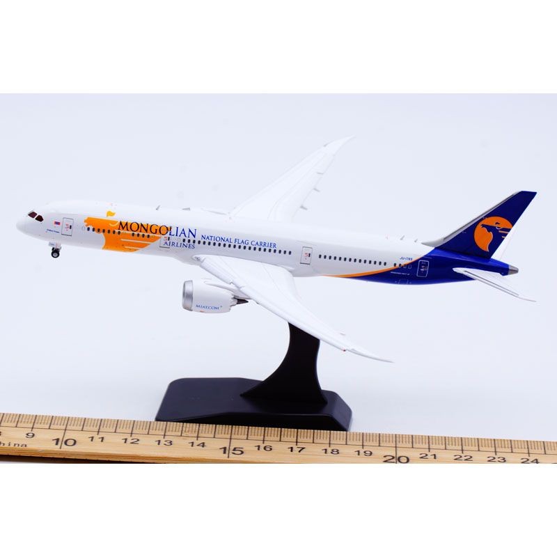 1: 400 JC Wing Alloy Airliner รุ่นมองโกเลีย Airlines โบอิ้ง B787-9 JU-1789 Flap