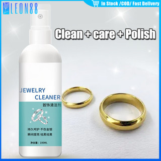 ของมาใหม่！น้ำยาล้างเครื่องประดับ 100ML.สำหรับเงิน นาถ ทองคำ น้ำยาทำความสะอาดเครื่องประดับ