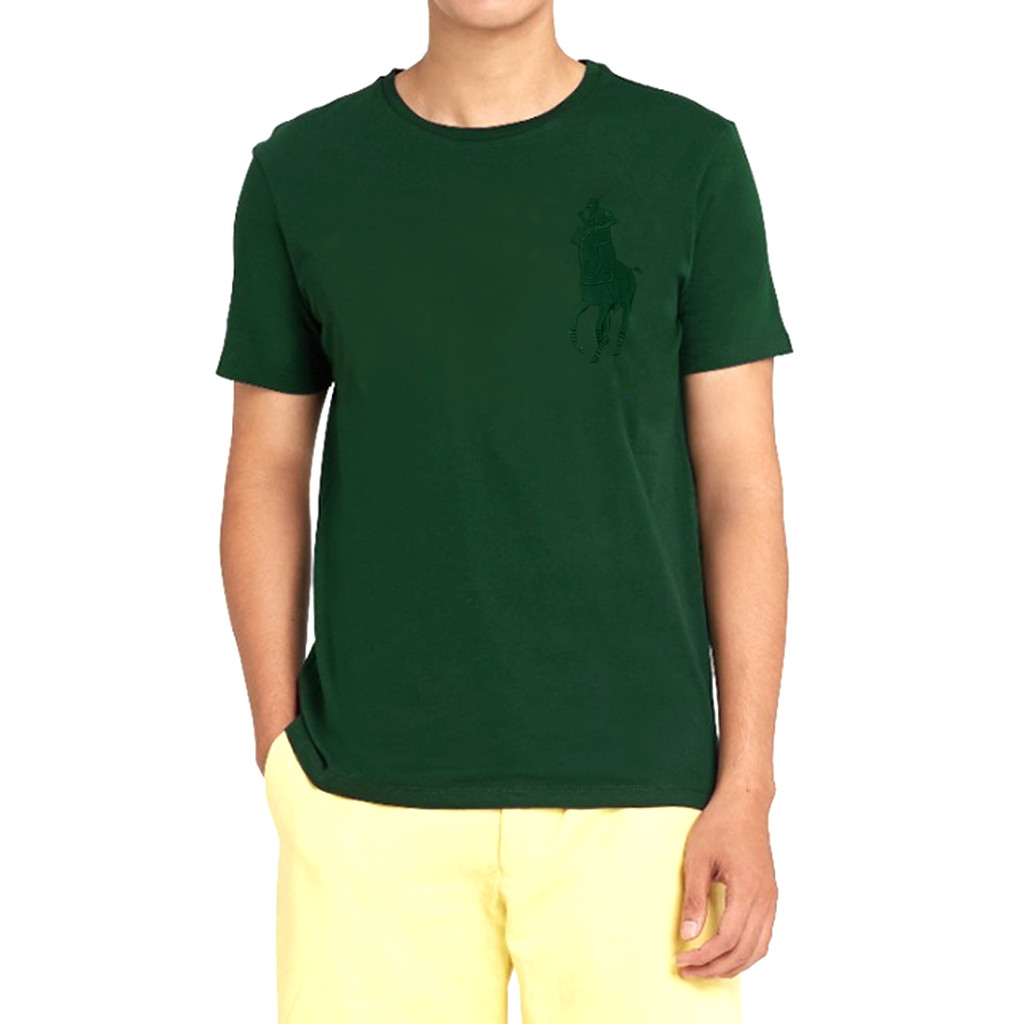 POLO - 7372.93.5X เสื้อยืดผู้ชาย Big Pony Same Color - Army