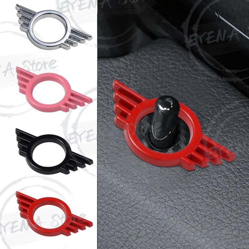 2 ชิ้นสําหรับ Mini Cooper R55 R56 R57 R58 R59 F54 F55 F56 F60 โลโก้ป้ายโลหะภายในสติกเกอร์รถประตูหน้า