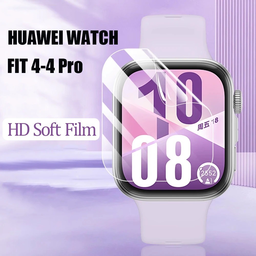 ฟิล์มไฮโดรเจลใสสําหรับ Huawei Watch Fit 4 Pro Fit3 Fit4 ตัวป้องกันหน้าจอไม่ใช่ฟิล์มป้องกันแบบนุ่มแก้ว