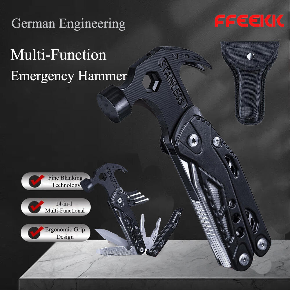 ค้อน คีมจับ อเนกประสงค์ MULTI FUNCTION TOOL พรีเมียม ข็งแรงทนทาน พร้อมกระเป๋าเก็บอย่างดี