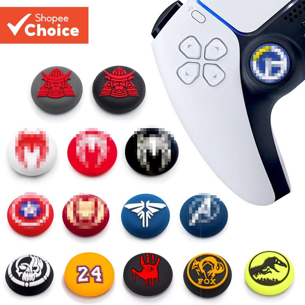 Thumb Stick Grip Caps 2PCS สําหรับ Sony Playstation5 PS5 PS4 PS3 PS2 XBOX ONE Controller จอยสติ๊กซิลิโคนนุ่ม Thumbstick สําหรับ Joycon PS5 PS4 อุปกรณ์เสริม