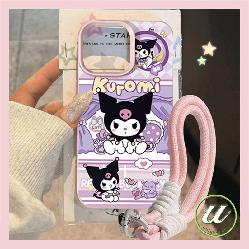 น่ารักคุโรมิเต็มจอภาพกราฟิตี้หนังสุดหรูนุ่มเคส IPhone 17 12 15 14 16 11 13 Pro Max 17Pro XS Max Air XR X 7 8 16 15 Plus