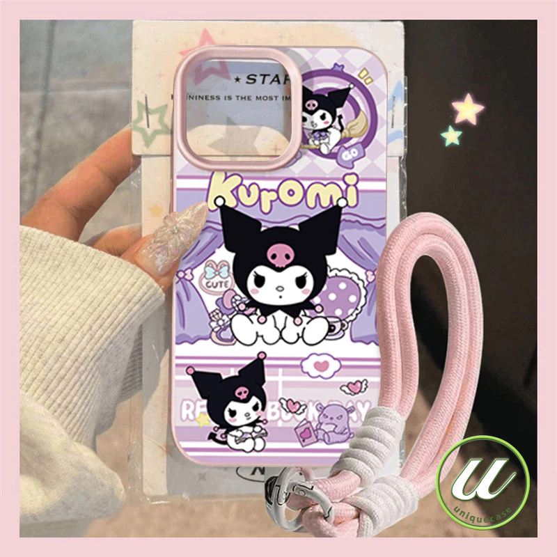น่ารักคุโรมิเต็มจอภาพกราฟิตี้หนังสุดหรูนุ่มเคส IPhone 17 12 15 14 16 11 13 Pro Max 17Pro XS Max Air XR X 7 8 16 15 Plus