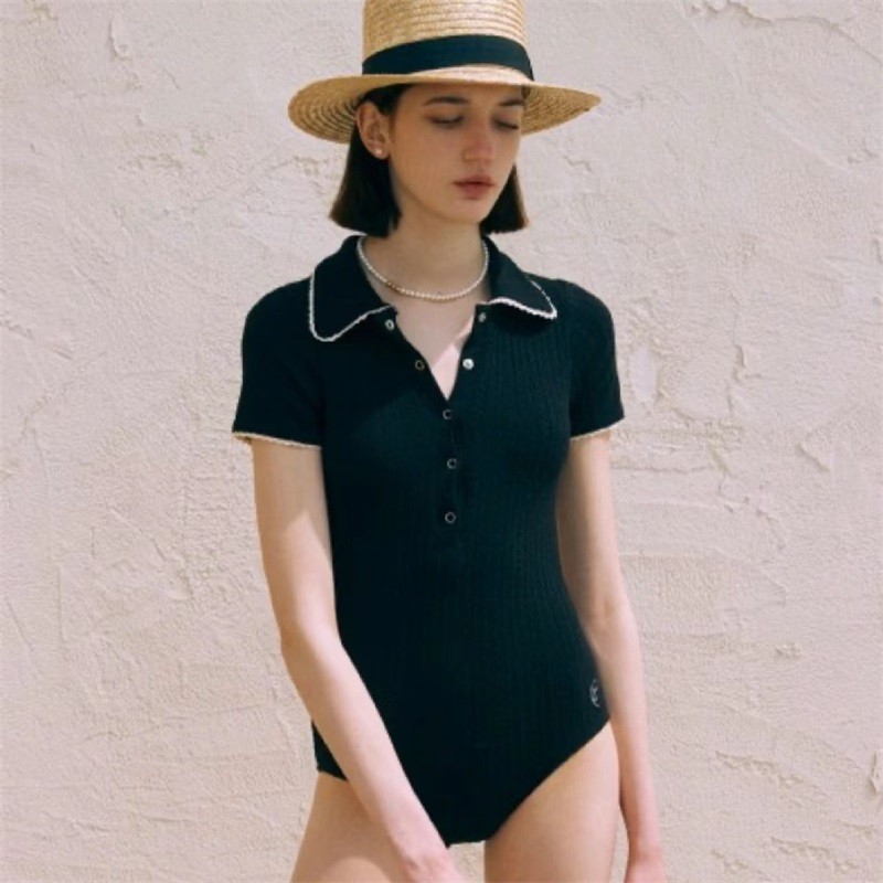 Gwenny M-XL ชุดว่ายน้ำสีทึบเซ็กซี่ทันสมัยสำหรับวันหยุดริมทะเลและการเดินทาง ราคา ถูกที่สุด ดีลบีเคเค แกลเลอรีภาพที่ 6