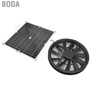 [Ready Stock] Boda ชุดพัดลมพลังงานแสงอาทิตย์ 100W 12V 10 นิ้ว พัดลมระบายอากาศพร้อมฝาครอบ 3000RPM เครื่องช่วยหายใจขนาดเล็กพกพาสำหรับการระบายอากาศและระบายความร้อน