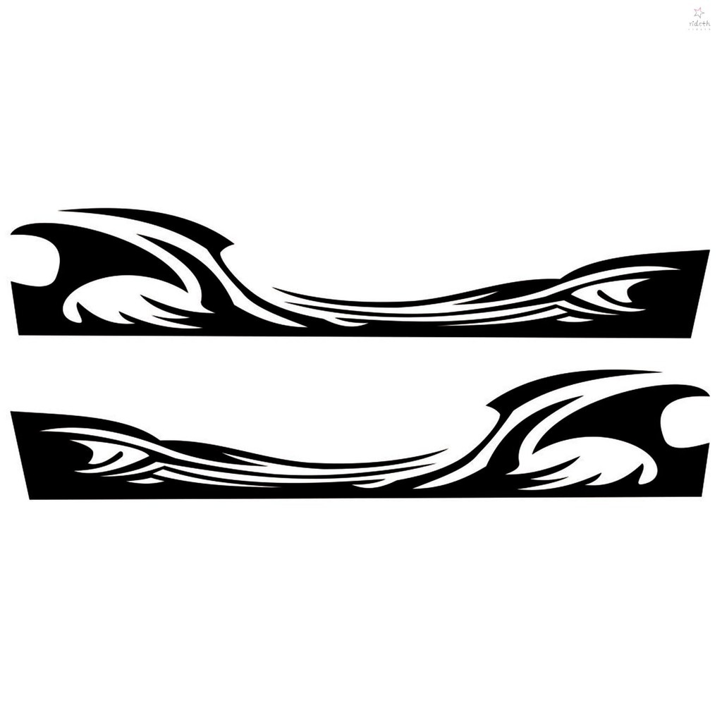 Side Flame Decals รถ Decal ตกแต่ง Universal ไวนิลกันน้ํายานพาหนะรถสติกเกอร์เปลวไฟ Decals Moto920 Mot