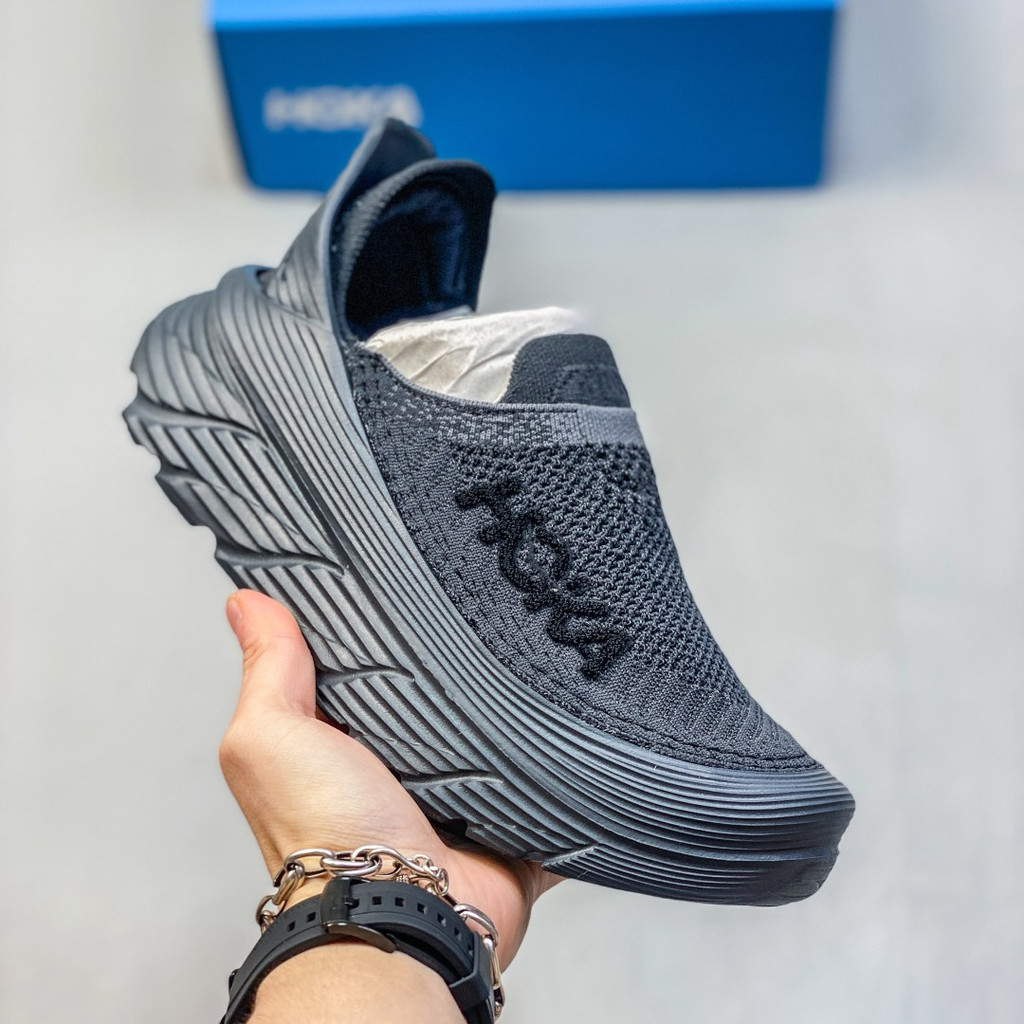 HOKA ONE ONE Restore TC รองเท้าวิ่งสำหรับผู้ชายและผู้หญิง ผ้าระบายอากาศ สบายไม่มีลูกไม้