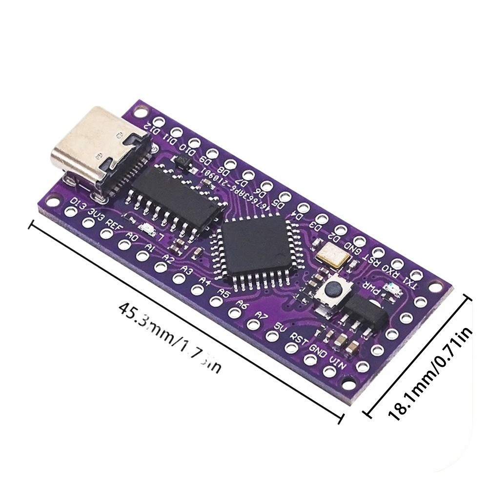 LGT8F328P-LQFP32 MiniEVB TYPE-C เปลี่ยนนาโน V3.0 พร้อมตัวส่ายคริสตัลสําหรับ arduino