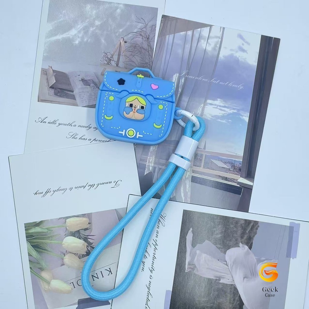 Geek For HOCO EW26 EW43 เคสหูฟังและเชือกคล้องปรับได้ รูปแบบกระเป๋าเอกสารบุคลิกภาพ