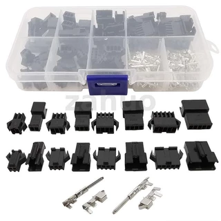 200 ชิ้น 2.54 มิลลิเมตร Pitch JST SM Connector Kit 2/3/4/5Pin ชาย/หญิง Pin Header Crimp เทอร์มินัลสายไฟชุด