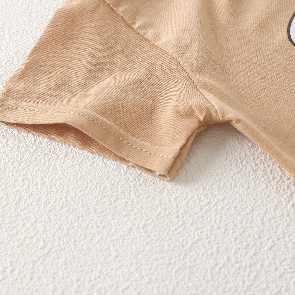 ชุดเด็กใส่สบาย ชุดเซ็ตเสื้อ+กางเกง สั้นชุดเด็กลายการ์ตูนน่ารัก ผ้านิ่ม ใส่สบาย  เหมาะสำหรับเด็กอายุ 6เดือน - 6ปี 