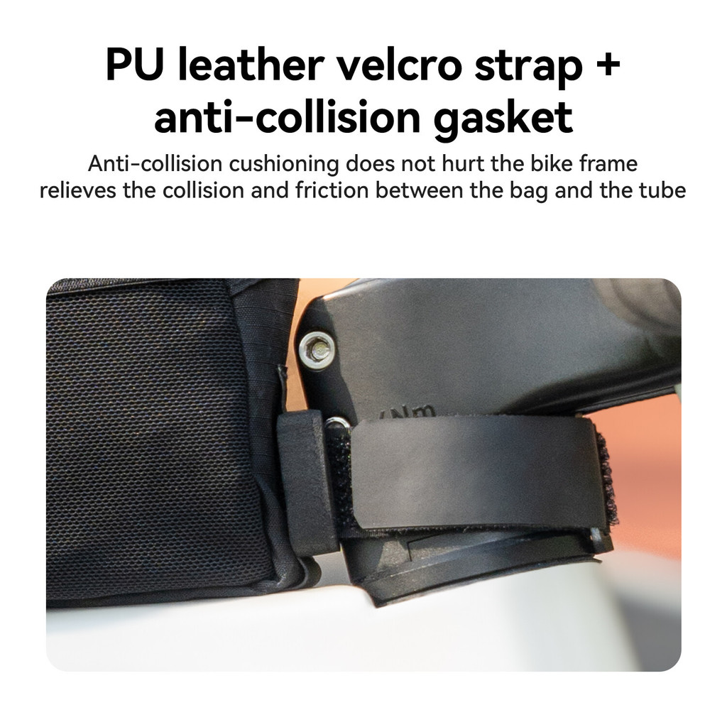 Qunature กระเป๋าจักรยาน Top Tube Bag กันน้ำทนทานสำหรับระยะไกล — صورة 7