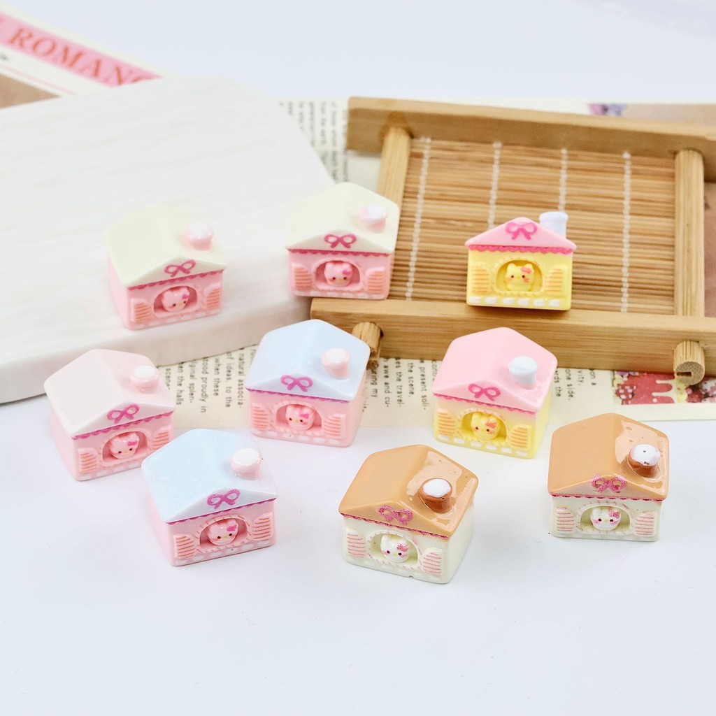 10 ชิ้น อุปกรณ์ตกแต่งบ้านแมว 3D การ์ตูน ครีมกาว อุปกรณ์ทำมือ DIY สร้างสรรค์ ชิ้นส่วนเรซิน วัสดุตกแต่ง