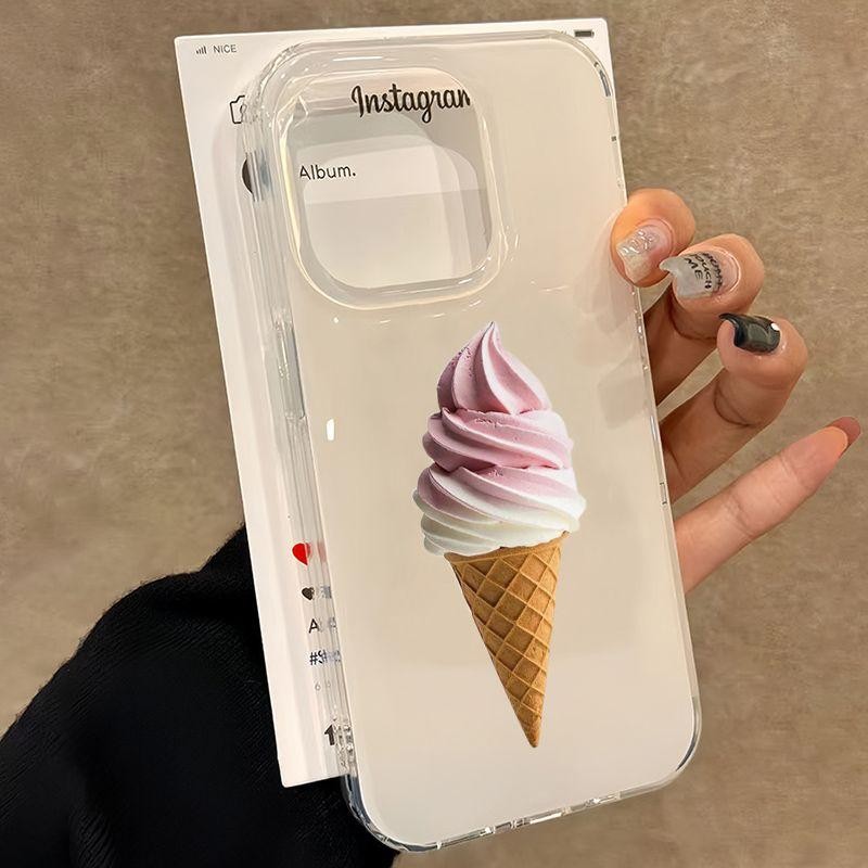 Double- Piece Ice Cream Cone สําหรับ Samsung S22 S25 S21 S24 S23 S21FE S24FE S21PLUS S23PLUS S24PLUS