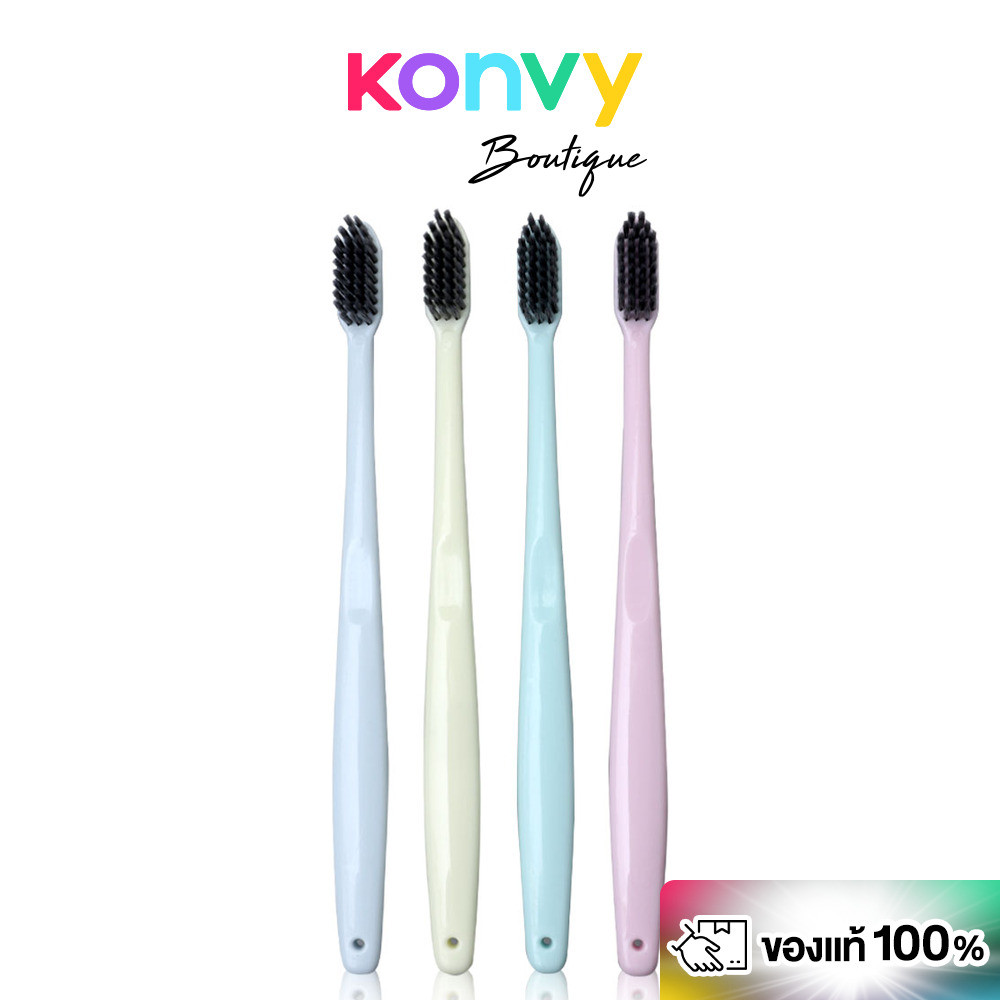 Konvy Portable Soft Toothbrush With Protective Cover Set [4pcs] เซทแปรงสีฟัน 4 ชิ้น.