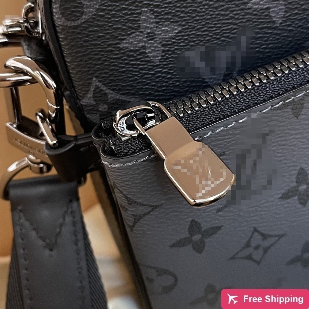 Messenger Bag Three-in-One Messenger Bag กระเป๋าสะพายชายกระเป๋าสะพายแฟชั่นผู้ชาย All-Match Bag