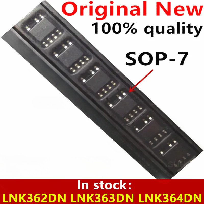 (10 ชิ้น) 100% ใหม่ LNK362DN LNK363DN LNK364DN sop-7 ชิปเซ็ต