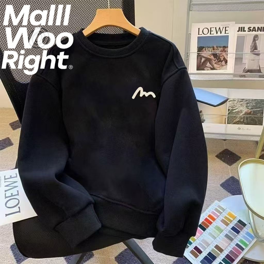 (จัดส่งตลอด 24 ชั่วโมง)Woo Right เสื้อแขนยาวคอกลม ฮู๊ดแบบสวม เสื้อกันหนาวแฟชั่น ราคาสุดแสนถูก ใส่แล้วดูคูลส์ 1722