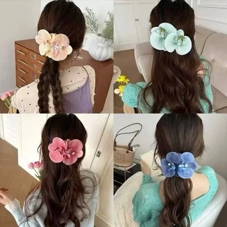 🌸ส่งเร็ว COD🌸 กิ๊บติดผม กิ๊ฟติดผมไปทะเล รูปดอกกล้วยไม้ ประดับไข่มุก สไตล์ฮาวาย สำหรับผู้หญิง เครื่องประดับผมแฟชั่น H57