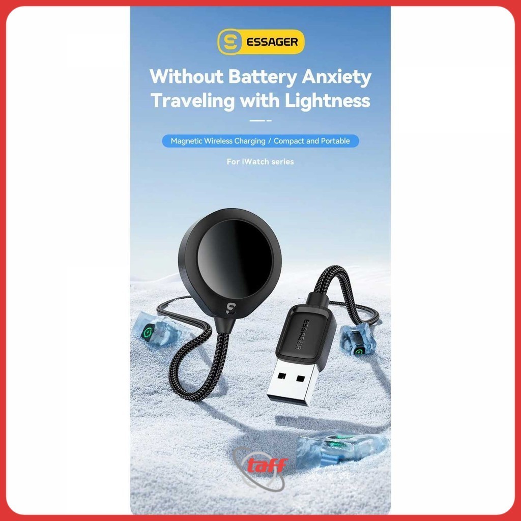 ESSAGER Charger Watch แท่นชาร์จไร้สายแบบแม่เหล็ก 2.5W 1M - ES-WC14