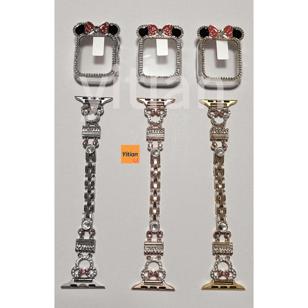 สายนาฬิกา iwatch รุ่น S10 9 8 7 6 SE 5 4 3 2 1 มินนี่ สายนาฬิกาโลหะ 38mm40mm41mm42mm44mm45mm46mm49mm