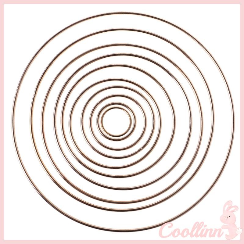 COO Round Dreamcatch Circle พวงหรีดลวดทรงกลมสีทอง