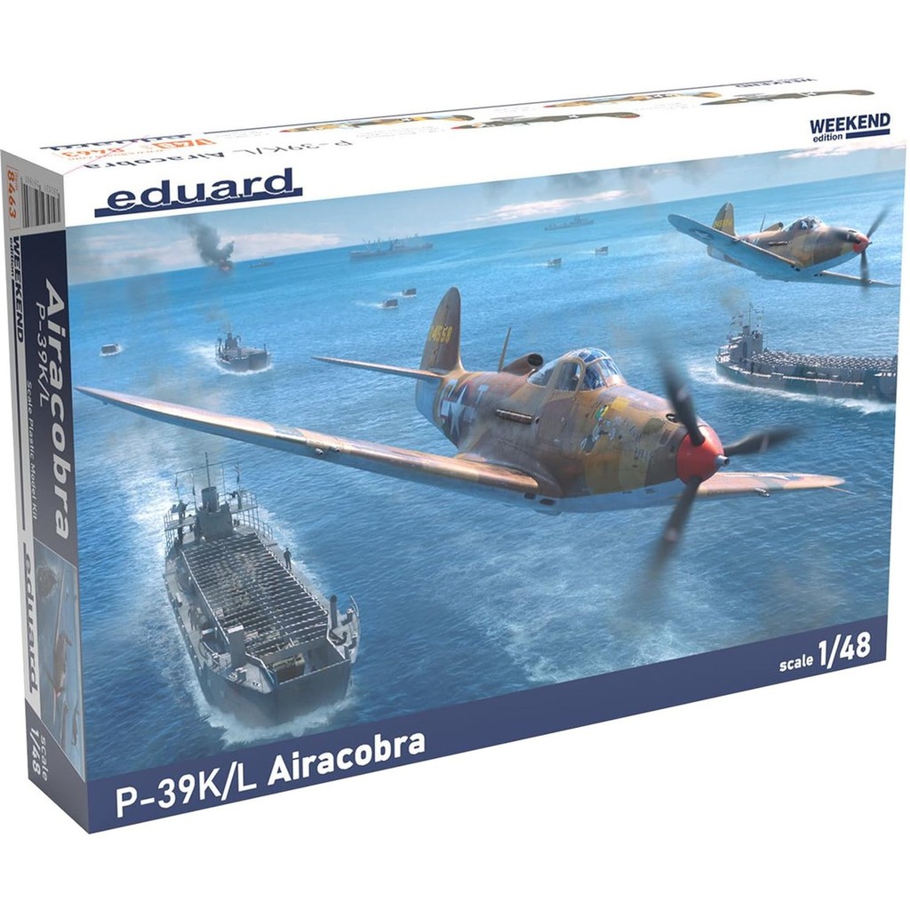 Eduard 1/48 Weekend Edition P-39K/L Airacobra Plastic Model EDU8463 (Airplane)