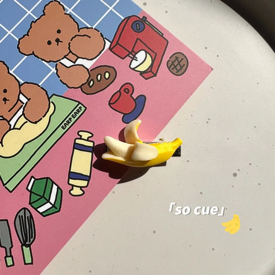 พร้อมส่ง กิ๊บติดผม 🍌จำลองรูปกล้วยน่ารัก🍌 แบบสร้างสรรค์ สําหรับนักเรียนหญิง H61 - รูปที่ 3