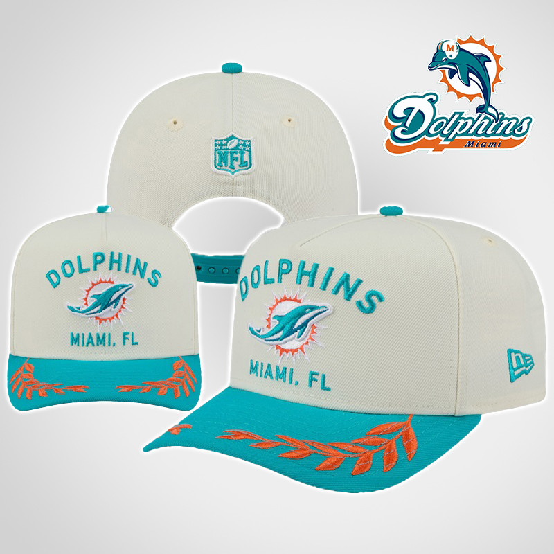 หมวกเบสบอล Miami Dolphins ที่มีสไตล์สามารถปรับได้สําหรับผู้ชายหมวก