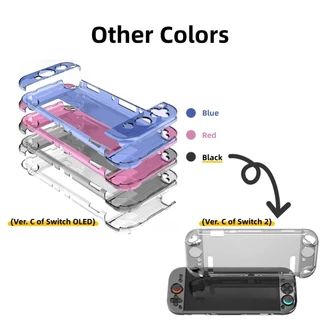 เคสป้องกันสวิตช์ Dockable สําหรับ Nintendo Switch 1/ 2/ OLED [สต๊อกในพื้นที่] การป้องกันรอยขีดข่วนดีไซน์บางพิเศษ