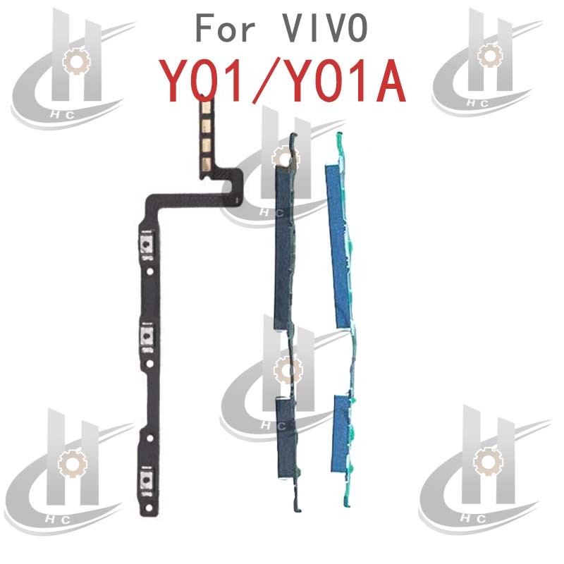 สําหรับ VIVO Y01 / Y01A V2166 ปุ่มปรับระดับเสียง ปุ่ม Flex Cable Keys ปิดระดับเสียง ขึ้นและลง อะไหล่ทดแทน