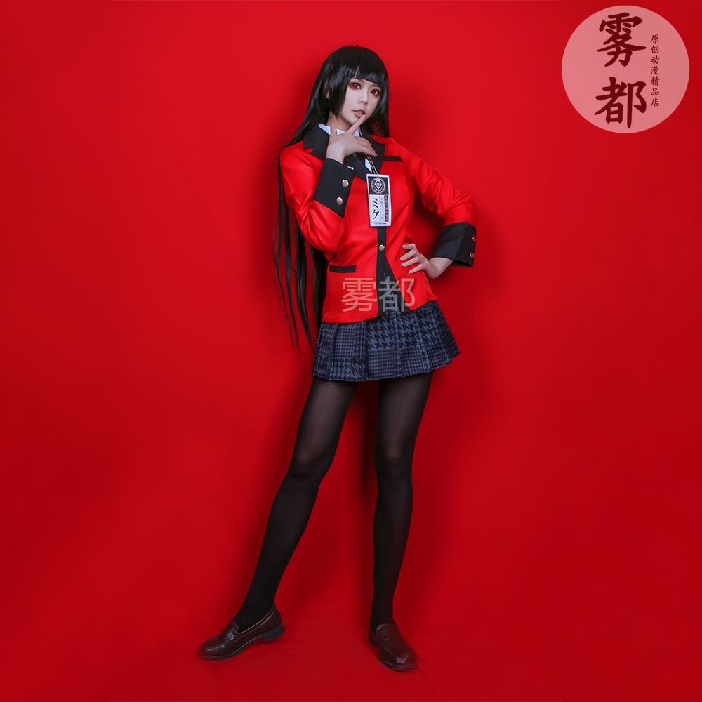 Kido Anime Gambling Abyss cos เสื้อผ้า Momoko Momoko Cos เสื้อผ้า jk