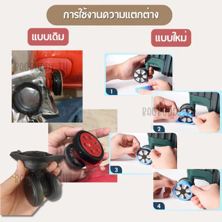 ห่วงยางซิลิโคนแบบแบนหนา ล้อกระเป๋าเดินทาง ขนาด 3.5-5.5cm ยืดหยุ่น รัดแน่น ทนทาน วัสดุเกรด A