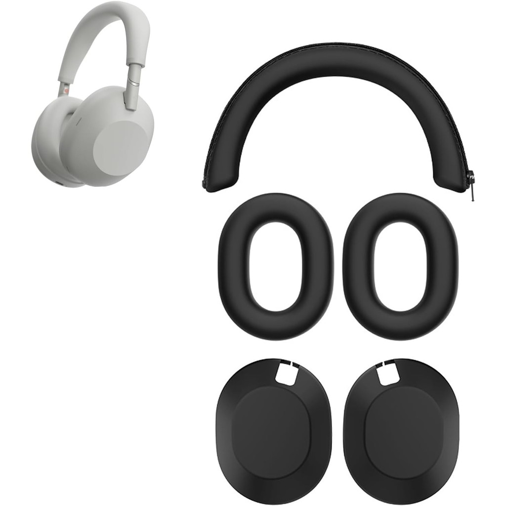 ฝาครอบ Siliocne สําหรับ Sony WH 1000XM6 Case Protector เคสหูฟัง, WH 1000XM6 Accesories (สีดํา)