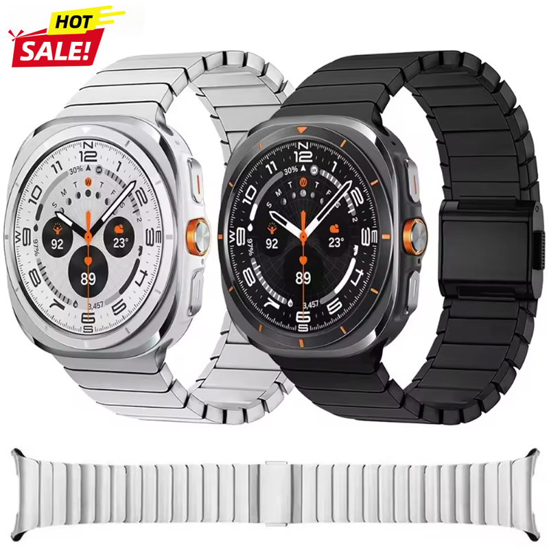 SAMSUNG Luxury Titanium Bandสายรัดแม่เหล็กสําหรับSamsung GALAXY Watch 7 ULTRA 47 มม.สร้อยข้อมือสําหรับSAMSUNG GALAXY ULTRA 47 มม.ผู้ชายCorrea