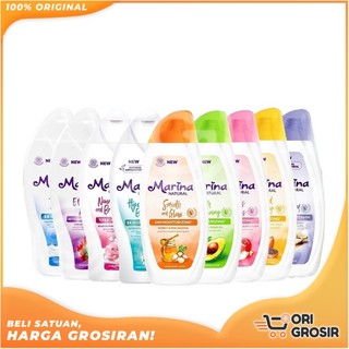 ORI GROSIR | Marina Natural Hand & Body Lotion All Series Travel Size