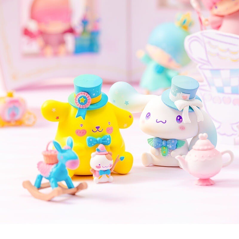[Peng] ฟิกเกอร์กล่องสุ่มซุปเปอร์คิวท์ ซีรีส์ My Melody Dream ซินนามอนโรล ของตกแต่งเค้กน่ารักบนโต๊ะ