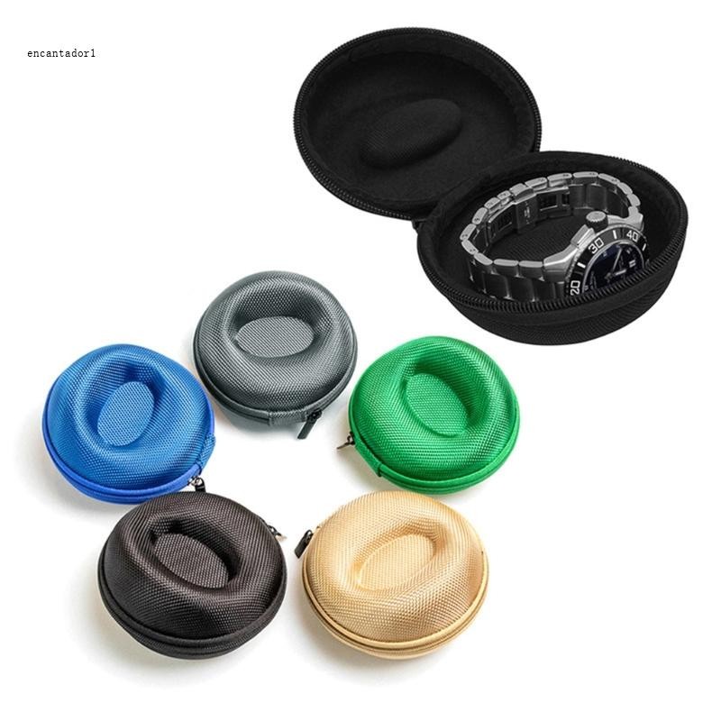 EC EVA Watch Storage Organizer กล่องเดินทางนาฬิกาเดี่ยวพร้อมซิปสําหรับถือนาฬิกา