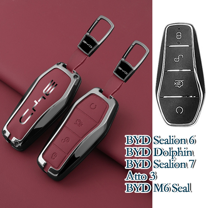 (พร้อมส่ง) เคสกุญแจที่เหมาะสำหรับ BYD Sealion 6 BYD Dolphin BYD Sealion 7 Atto 3 BYD M6 เคสกุญแจป้อง