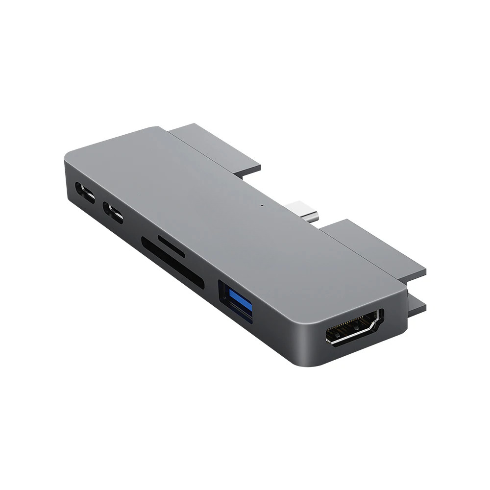 Docooler 7-in-1 Type-C Hub USB3.0 Audio HD พอร์ต TF SD ช่องใส่การ์ดใช้งานร่วมกับ MacBook Pro M2 M1 2