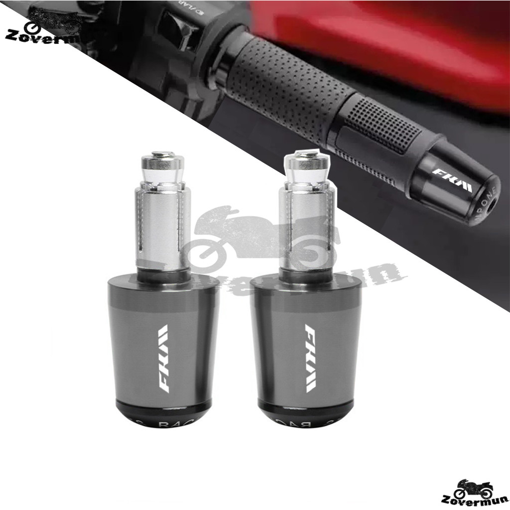 สำหรับอุปกรณ์มอเตอร์ไซค์ FKM VENTURE 150/180 ปลั๊กปลายแฮนด์โลหะ CNC ขนาด 7/8'' 22mm
