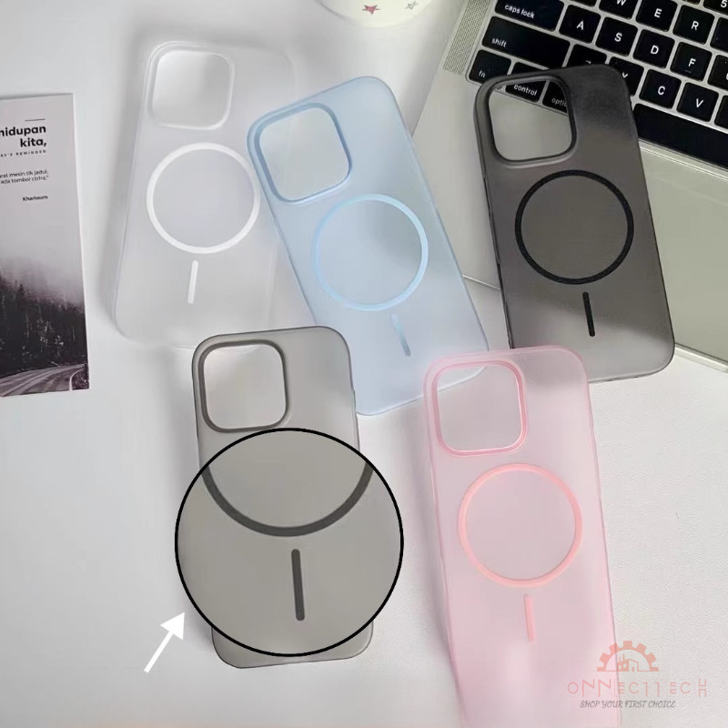 เคสแข็งแม่เหล็กโปร่งแสงบางเฉียบ for คสไอโฟน 17 11 13 14 15 16 Pro max เคส iPhone 16 14 15 13 Promax 14 15 Plus case - รูปที่ 5