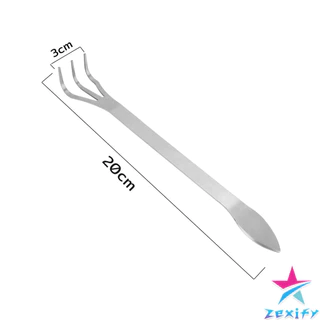 ZXF คราดน้อยสแตนเลส 20cm คราดพรวนดิน ที่สางราก อุปกรณ์ทำสวนย่อม Stainless Steel Rake